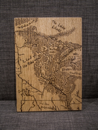 Tolkien Minnesota Map Woodburn Wall Decor