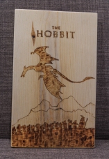 The Hobbit Stylized Movie Poster Wood-Burn